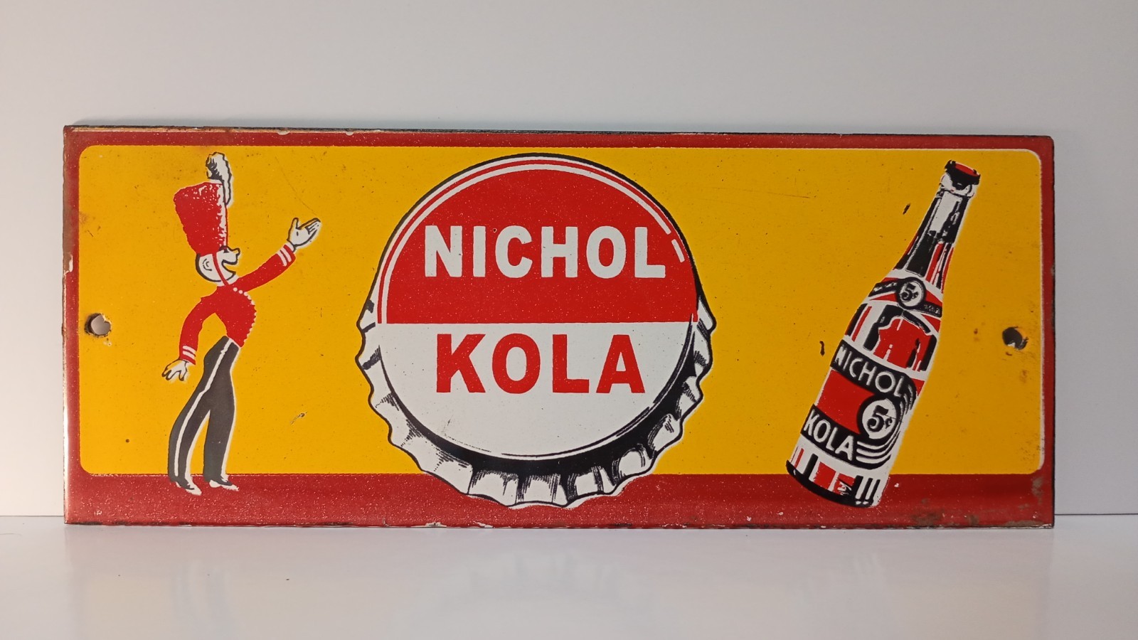 Vintage NICHOL COLA Soda Pop Porcelain Enamel Metal sign 10 Vintage NICHOL COLA Soda Pop Porcelain Enamel Metal sign 10