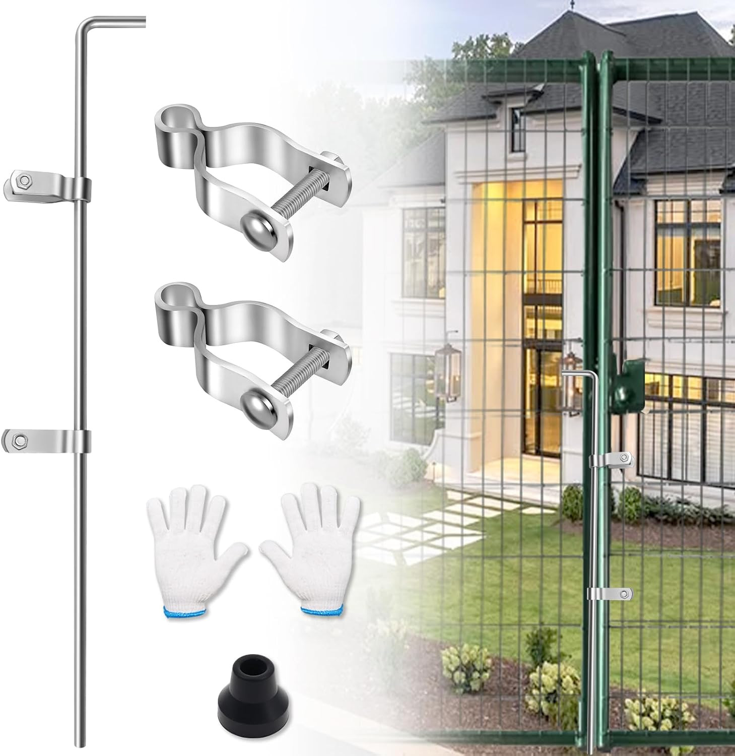 Cane Bolt Gate Drop Rod for Chain Link Fence 1-3/8\