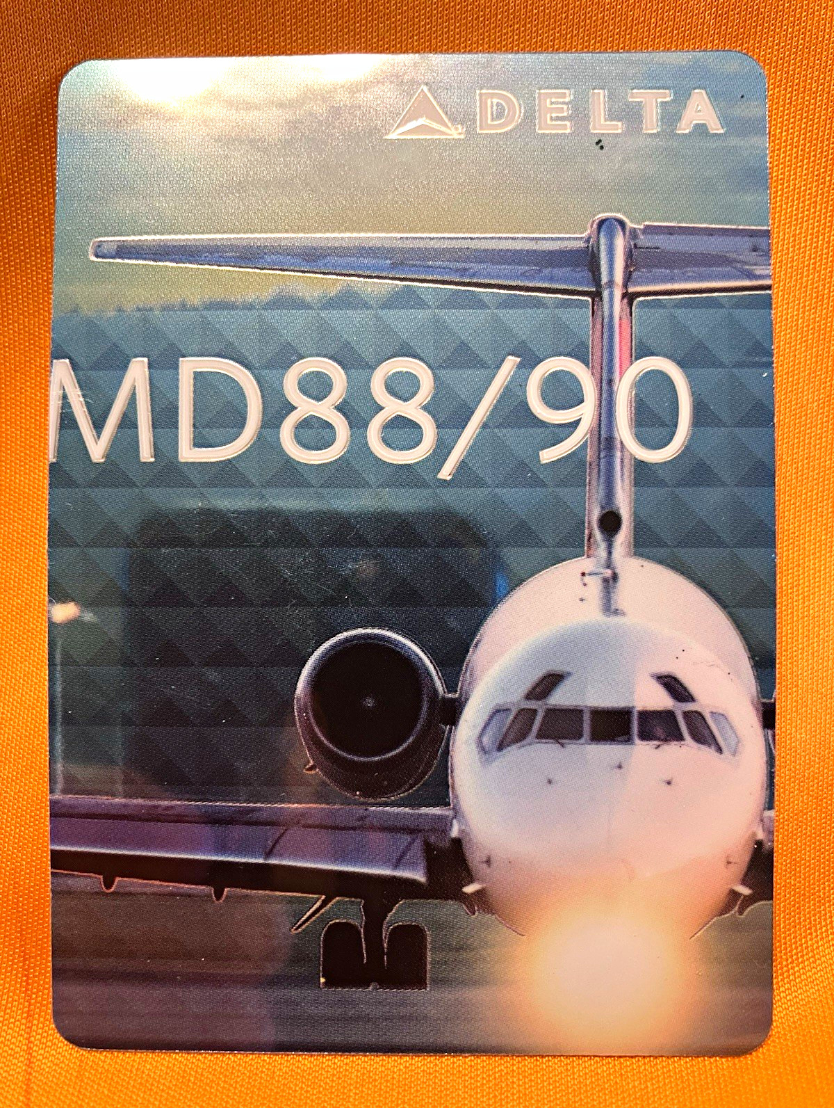 Delta MD88/90 Aircraft Model Trading Card McDonnell Douglas Card No. 48