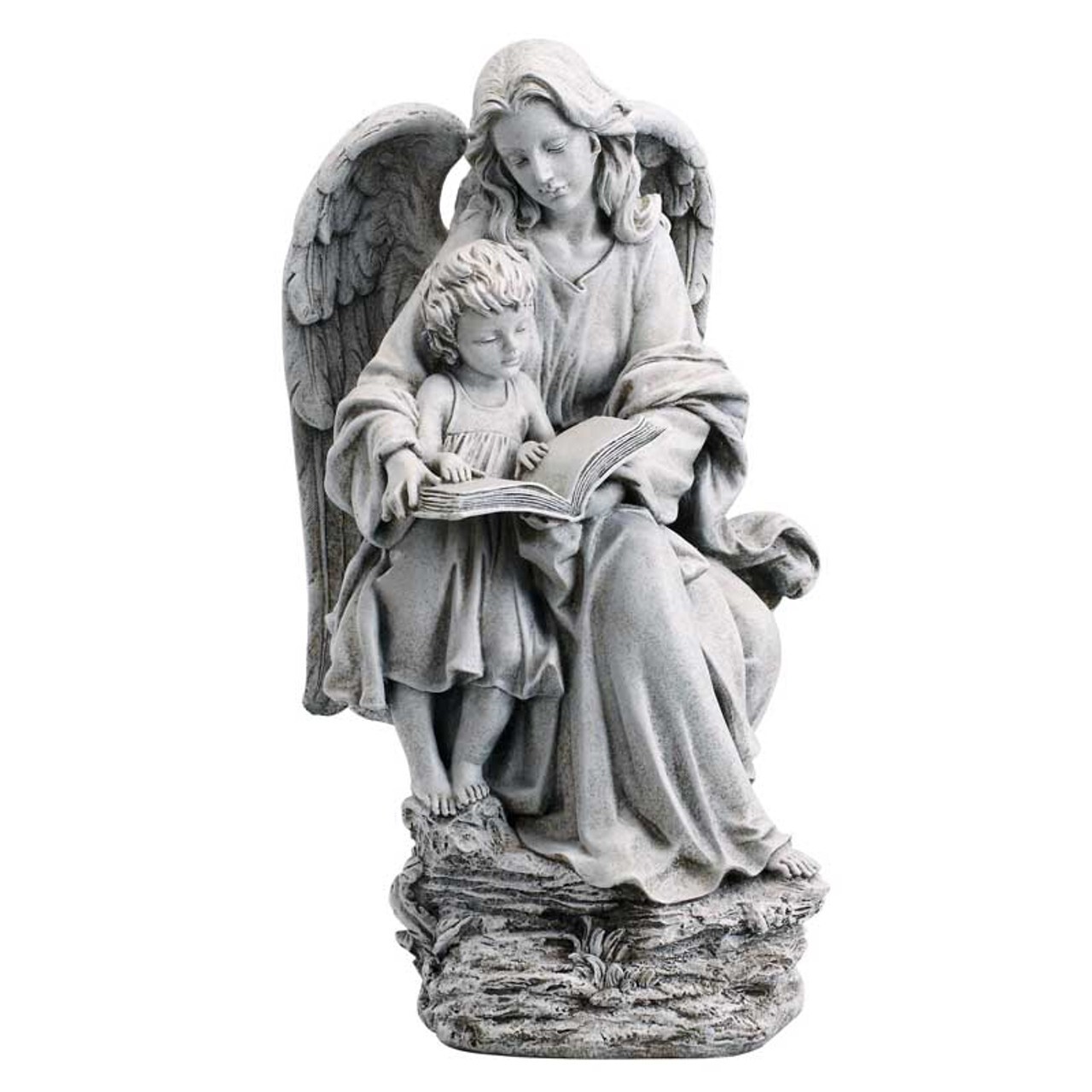 Guardian Angel With Child Garden Statue, 19'' (USUALLY SHIPS IN 2 DAYS)