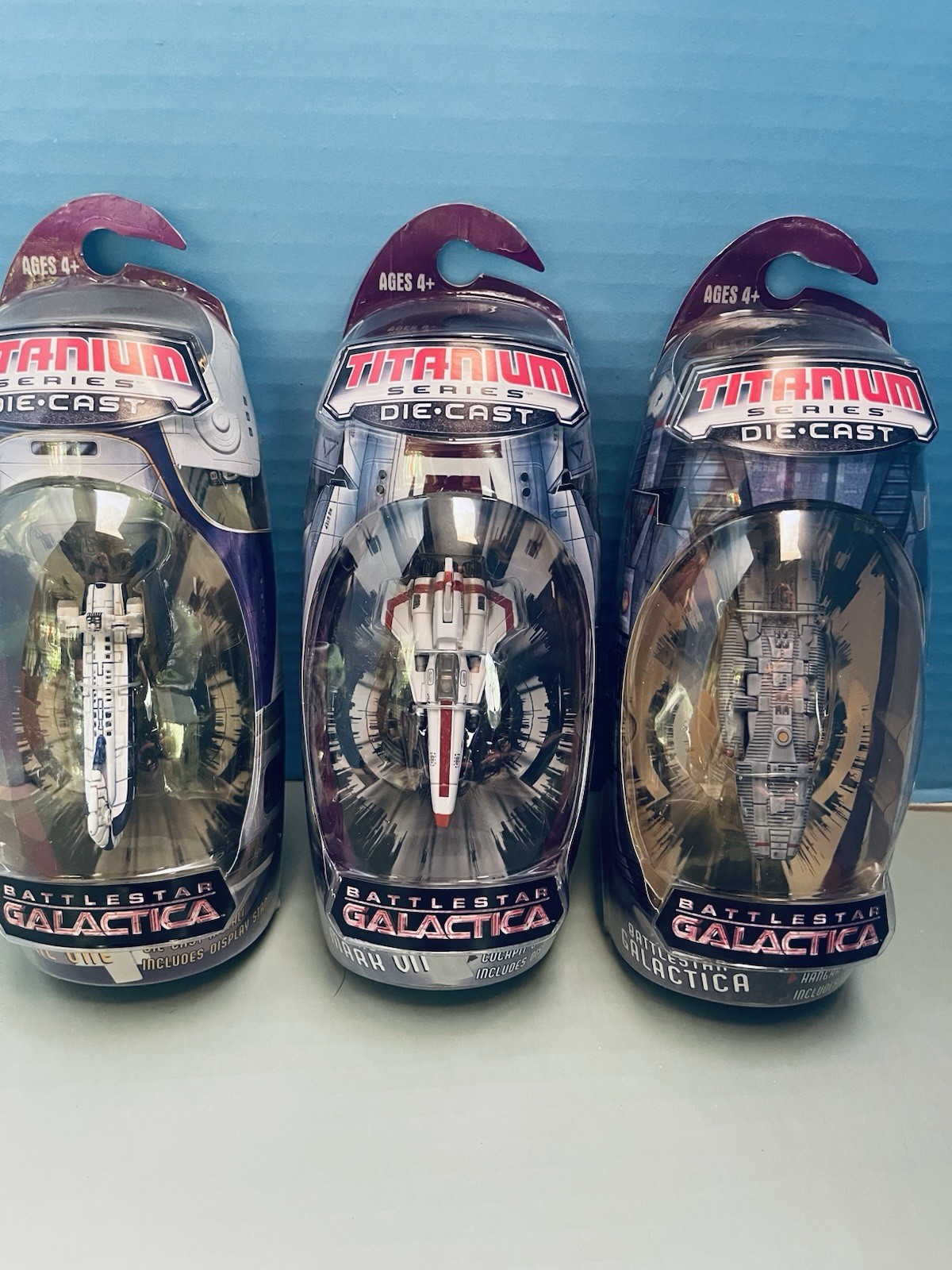 Hasbro Titanium Series Die-Cast Battlestar Galactica Ships Lot 3x Colonial Gala