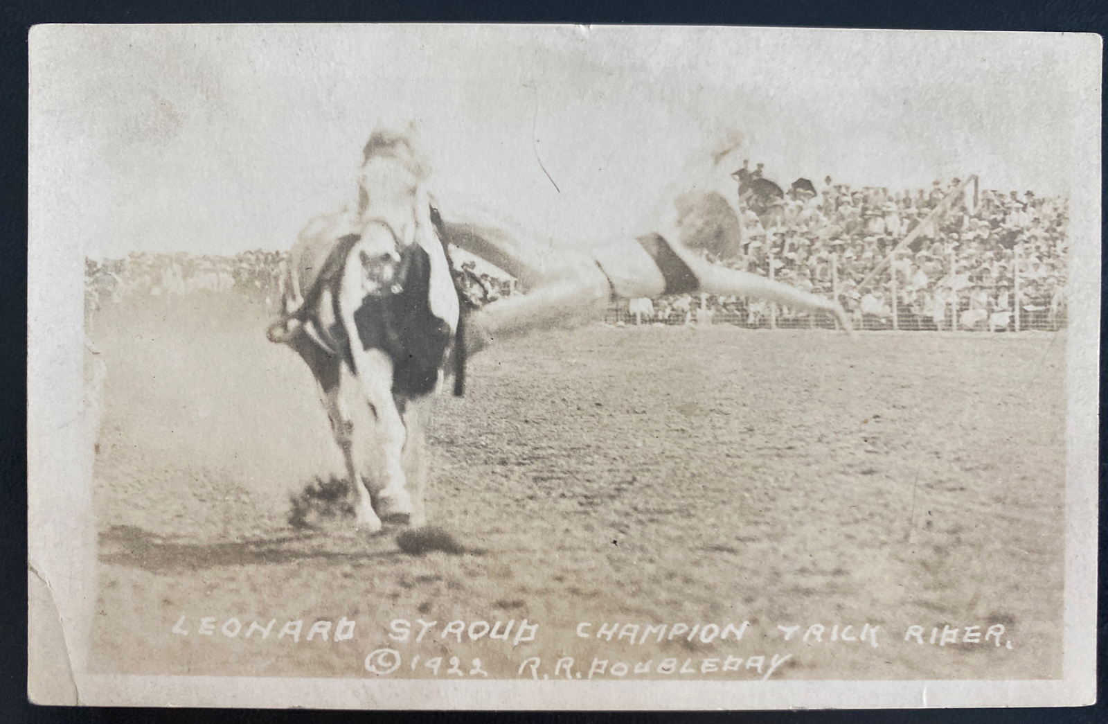 Mint USA RPPC Postcard Leonard Stroud Champion Trick Rider 1922 Doubleday Rodeo Mint USA RPPC Postcard Leonard Stroud Champion Trick Rider 1922 Doubleday Rodeo