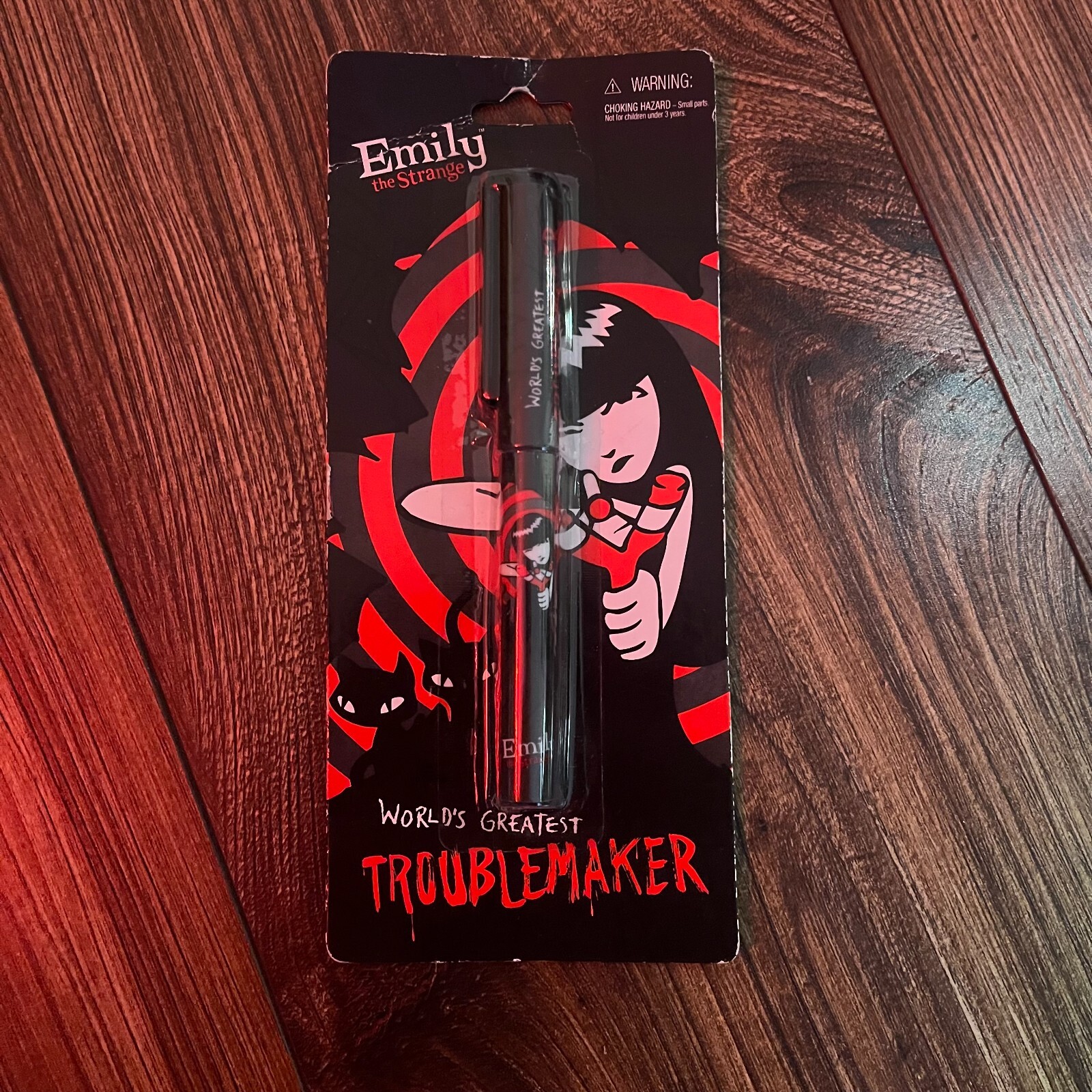 Vintage 2003 Emily the Strange Troublemaker Pen, Original Package, Unopened Vintage 2003 Emily the Strange Troublemaker Pen, Original Package, Unopened