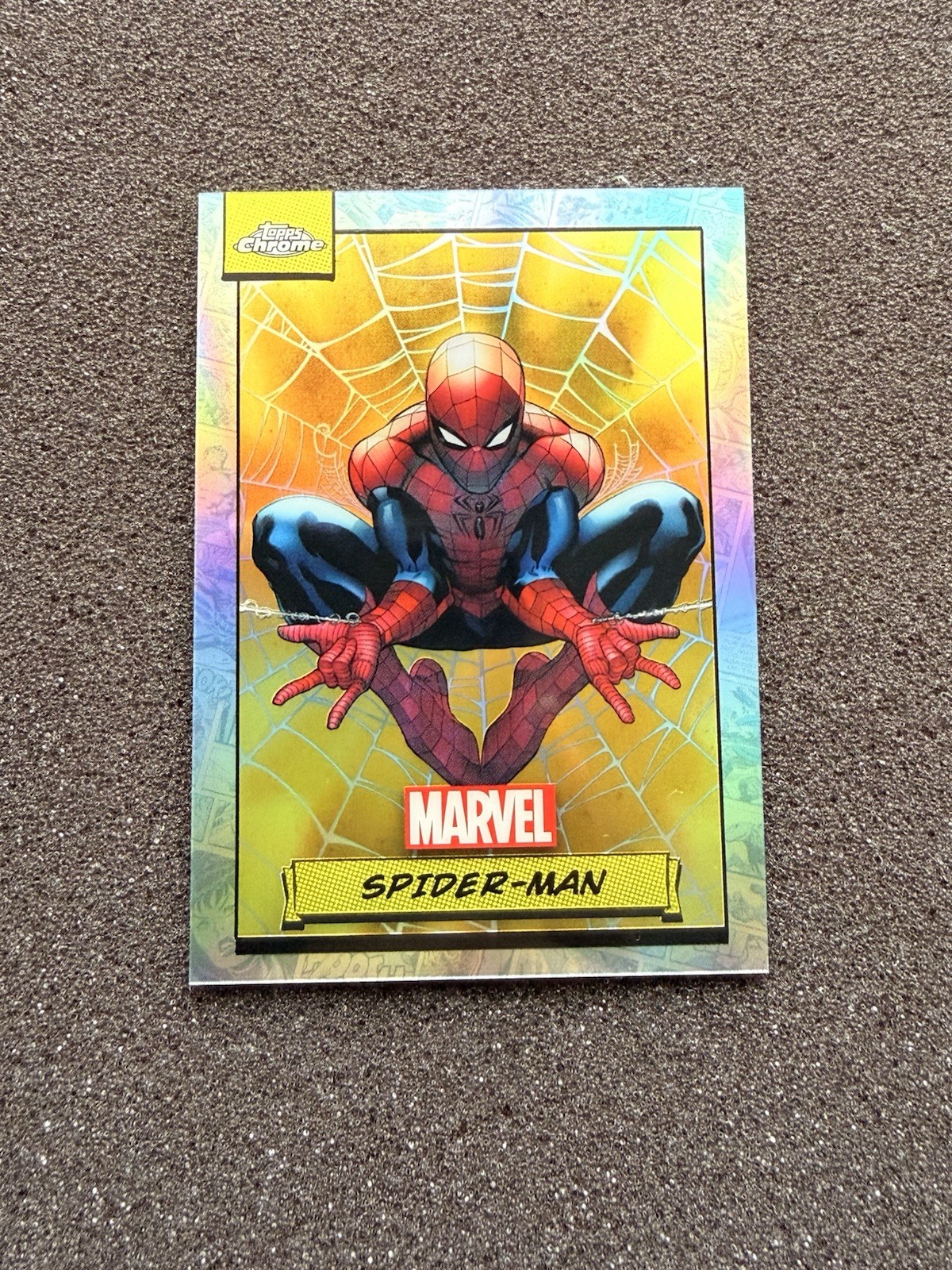 2024 Topps Chrome Marvel Spider-Man Spider Web Refractor