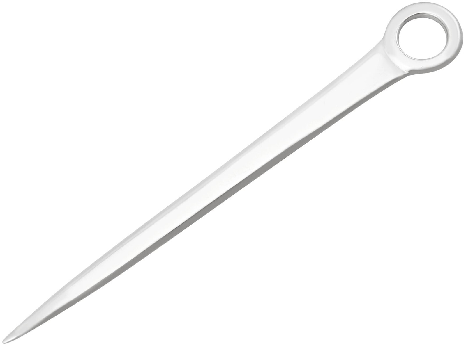 Antique Georgian York Sterling Silver Meat Skewer / Letter Opener