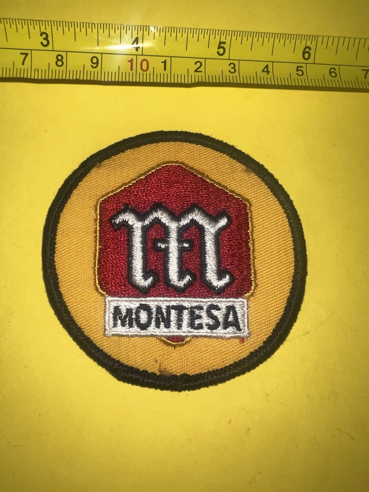 Vintage Montesa Motorcycle Embroidered Patch Original Spanish Motocross Trials