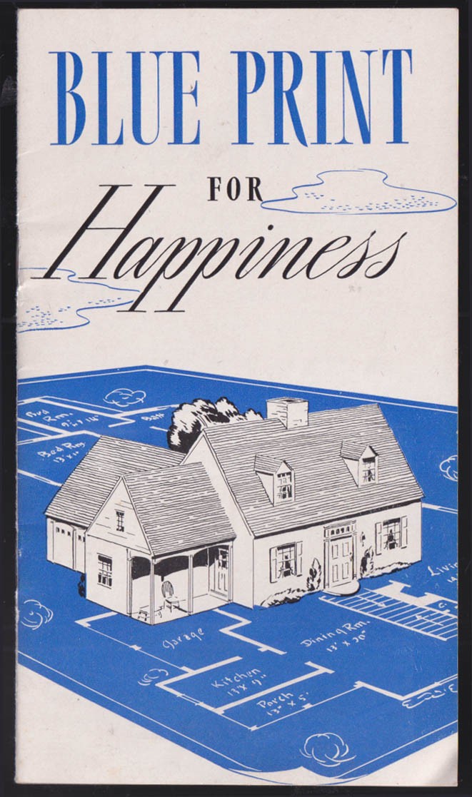 Lexington Co-operative Bank MA Blue Print for Happiness homeseekers booklet 1944
