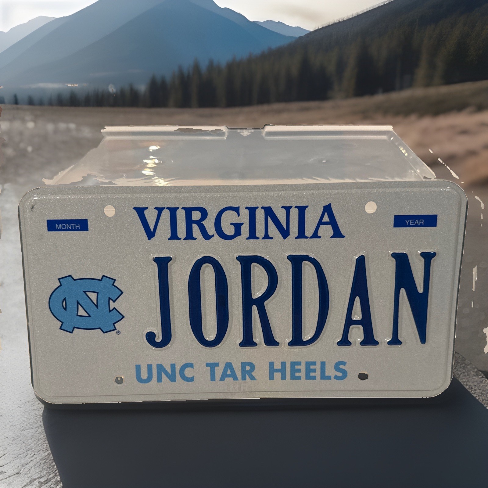 Exp. Va Personalized Vanity License Plate Tag Collegiate JORDAN UNC TAR HEELS