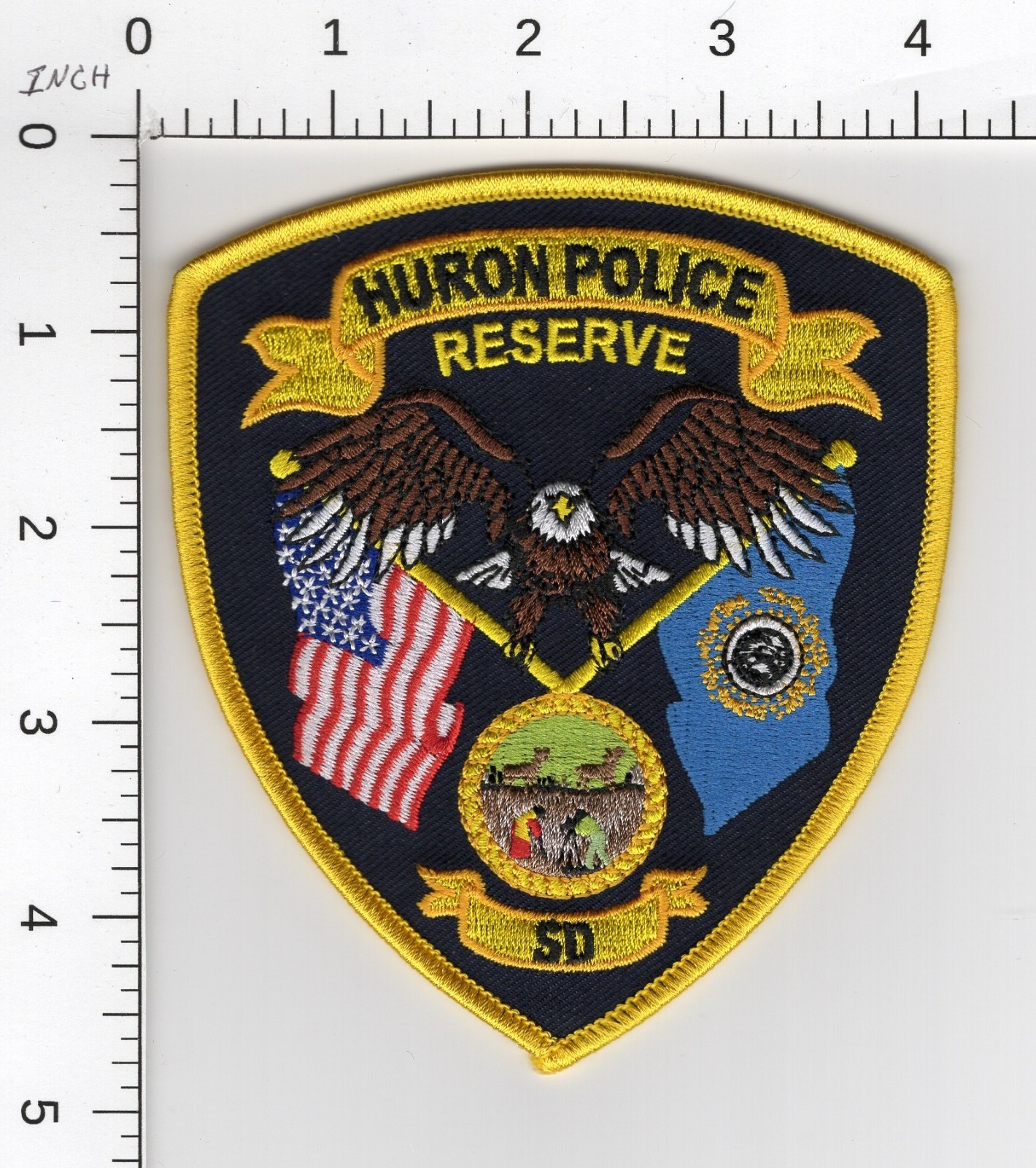HURON SOUTH DAKOTA ( RESERVE ) 👀 COLLECTIBLE POLICE EMBROIDERED PATCH