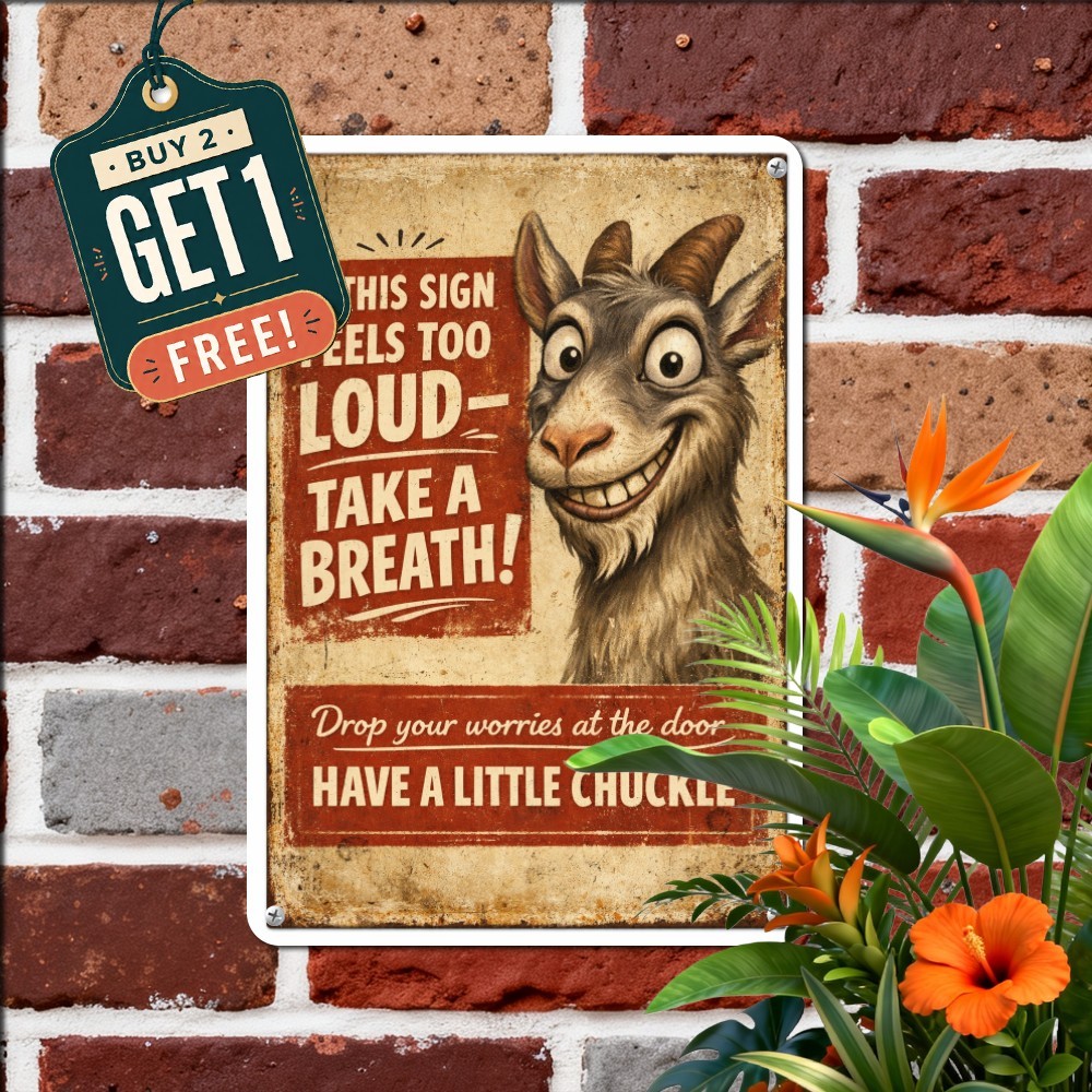 Sarcastic Donkey Aluminum Sign BanginPrints Rustic Country Decor Plaque 8x12
