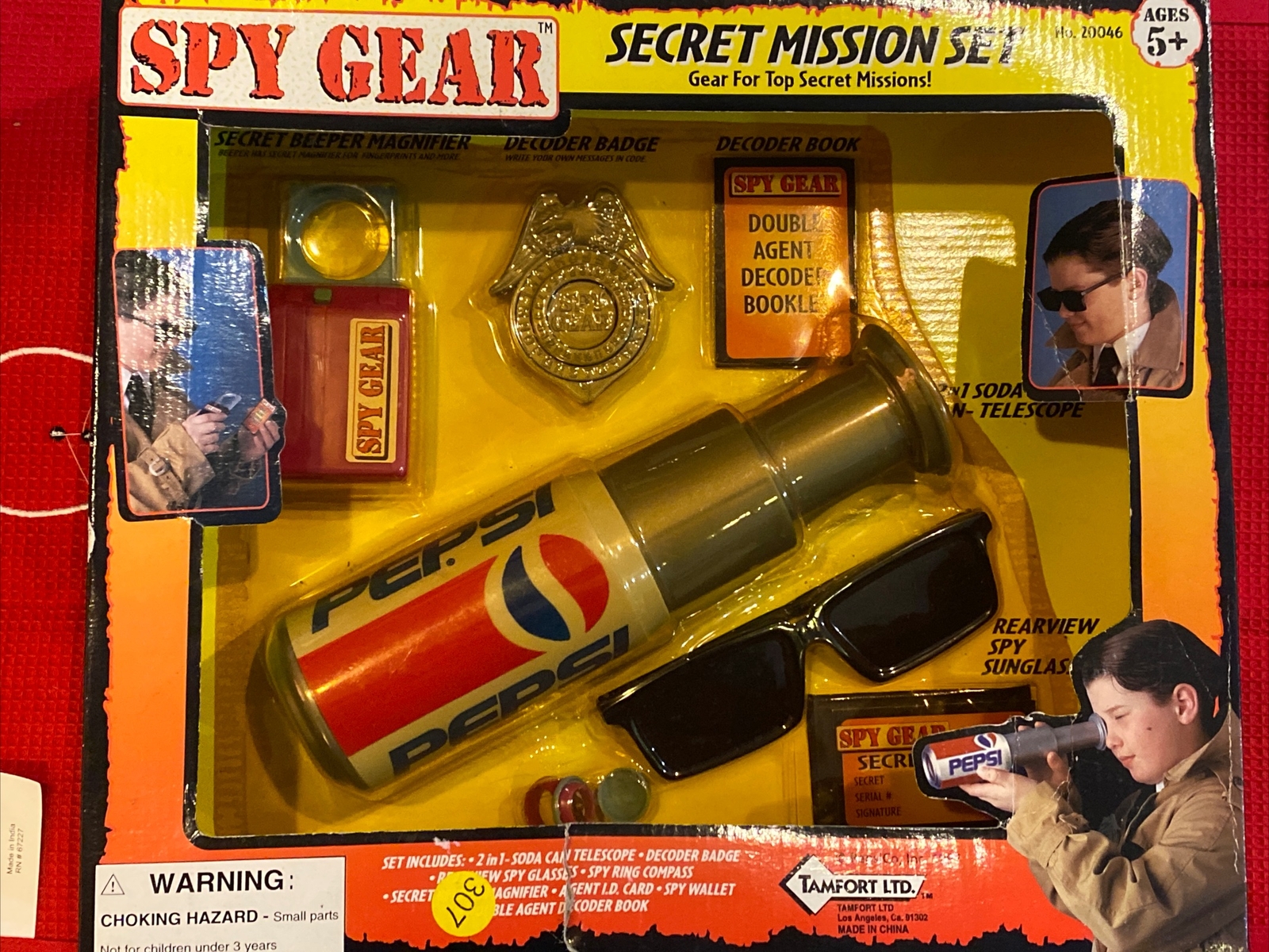 Pepsi Spy Gear Secret Mission Set 1997. Sealed. No. 20046. E54 Pepsi Spy Gear Secret Mission Set 1997. Sealed. No. 20046. E54