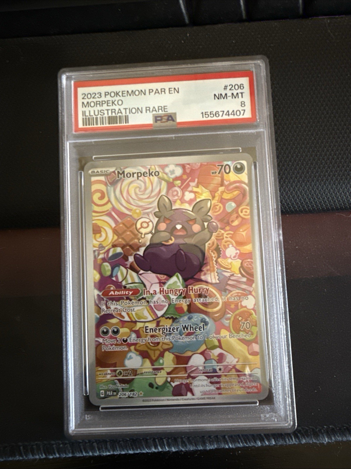 Pokemon PAR EN Illustration Rare #206 Morpeko PSA 8 Pokemon PAR EN Illustration Rare #206 Morpeko PSA 8