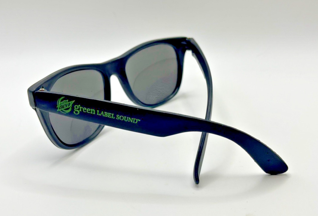 Rare Mountain Dew Green Label Sound SXSW 2015 Promo Black Sunglasses