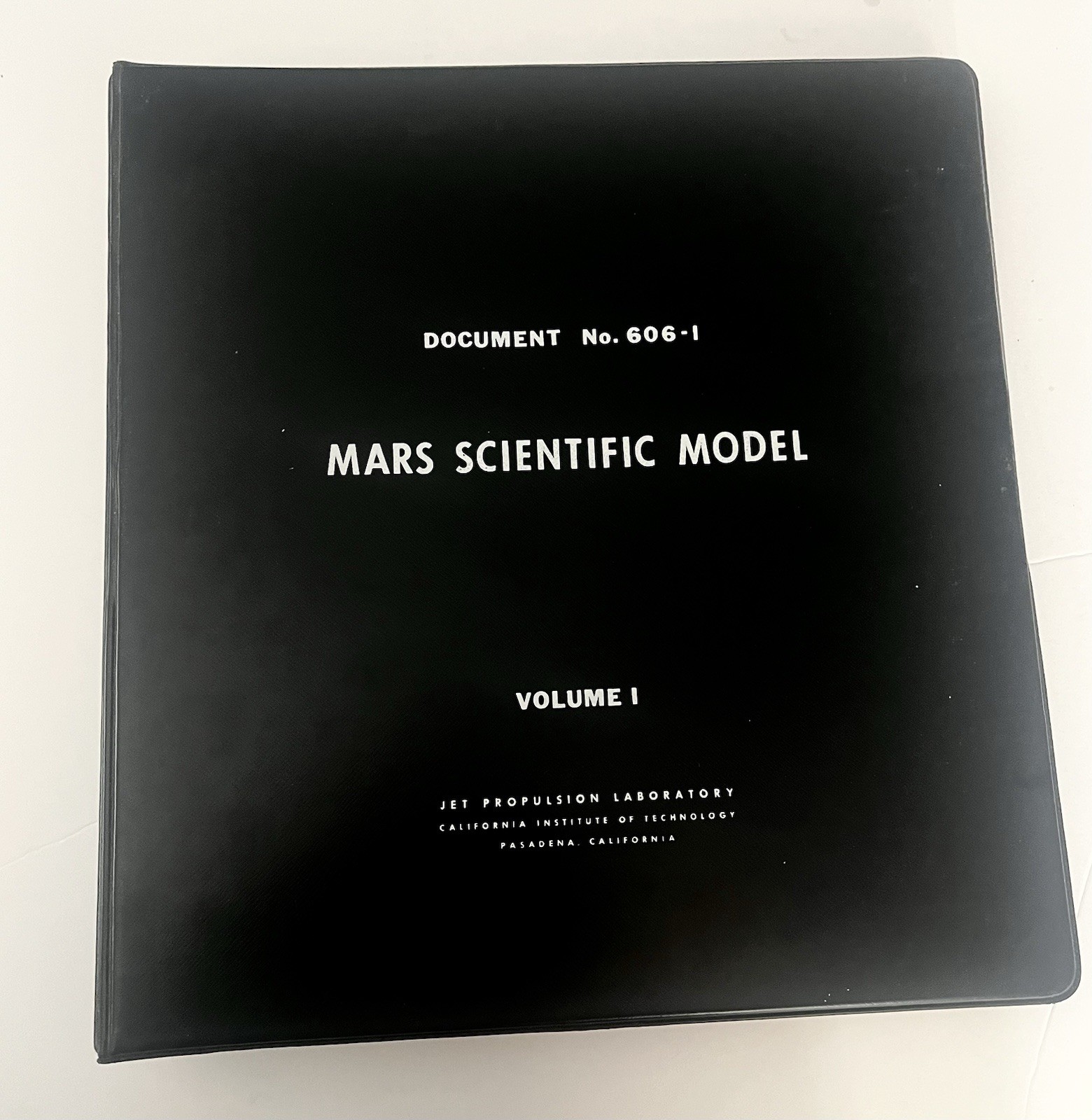 1968 NASA MARS Scientific Model Volume 1 JPL Document No. 606.1  illustrated