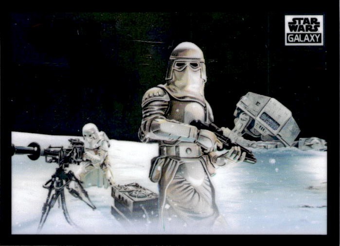 2022 Topps Chrome Star Wars Galaxy #43 Snowtroopers Invade Hoth Refractor