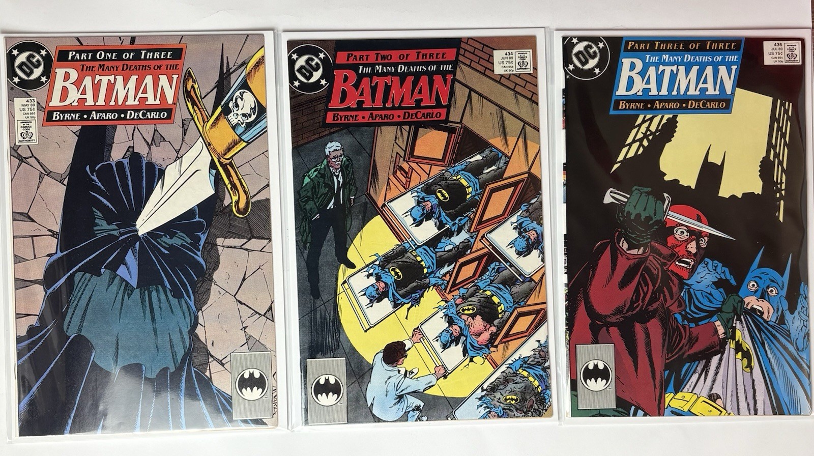 The Many Deaths Of Batman (Complete 3 Issue Run # 433-435) DC Comics NM BYRNE The Many Deaths Of Batman (Complete 3 Issue Run # 433-435) DC Comics NM BYRNE