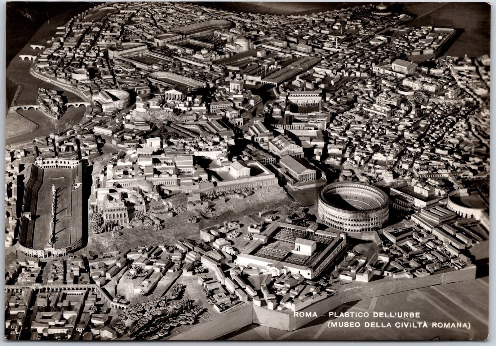 Roma Plastico Dell\'Urbe (Museu Della Civilta Romana) Real Photo RPPC Postcard