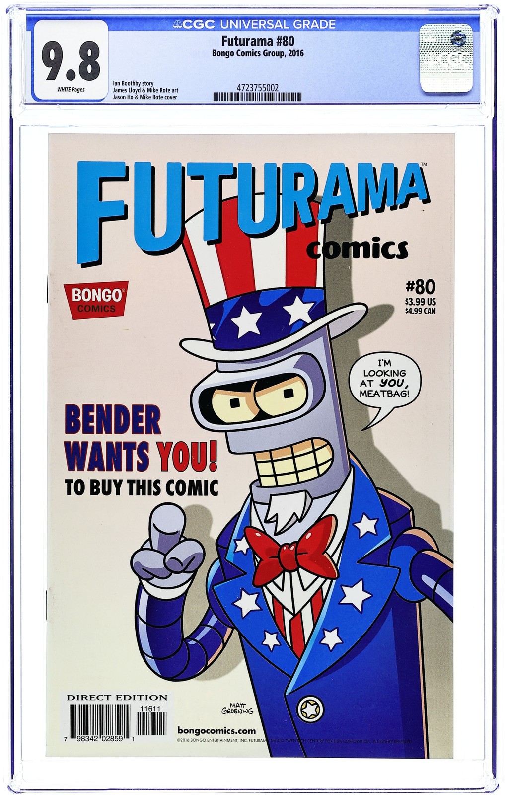 Futurama Comics #80 CGC 9.8 2016 4723755002