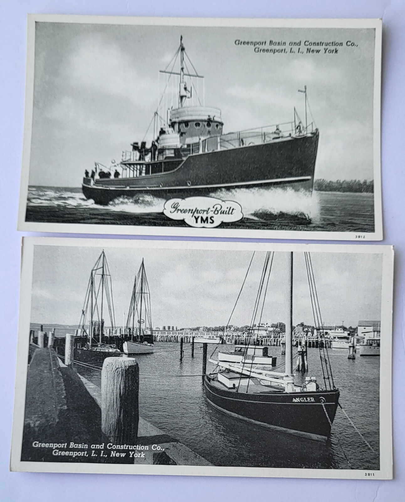 PR VTG 1943 ADVERTISING PCs GREENPORT BASIN & CONSTRUCTION CO GREENPORT LI NY M