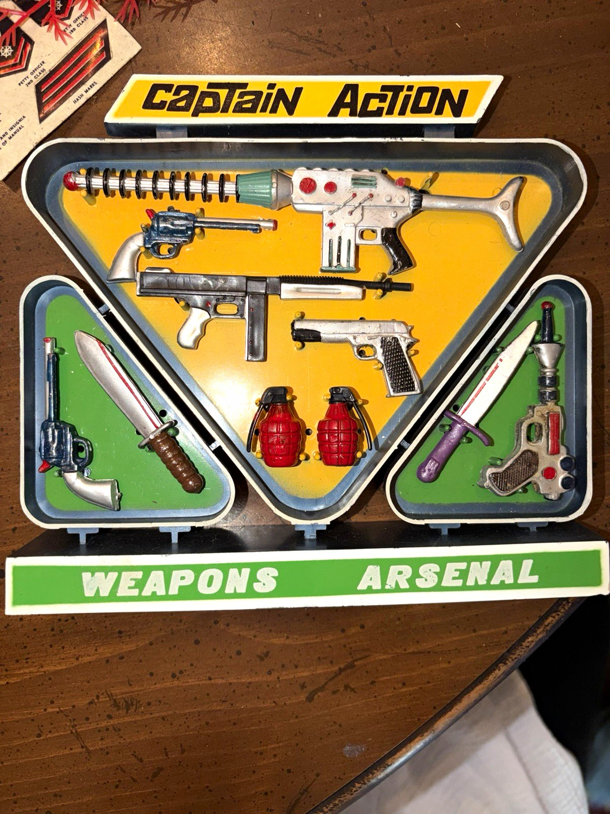 Vintage 1966 Ideal Captain Action Weapons Arsenal Playset - Loose with Weapons