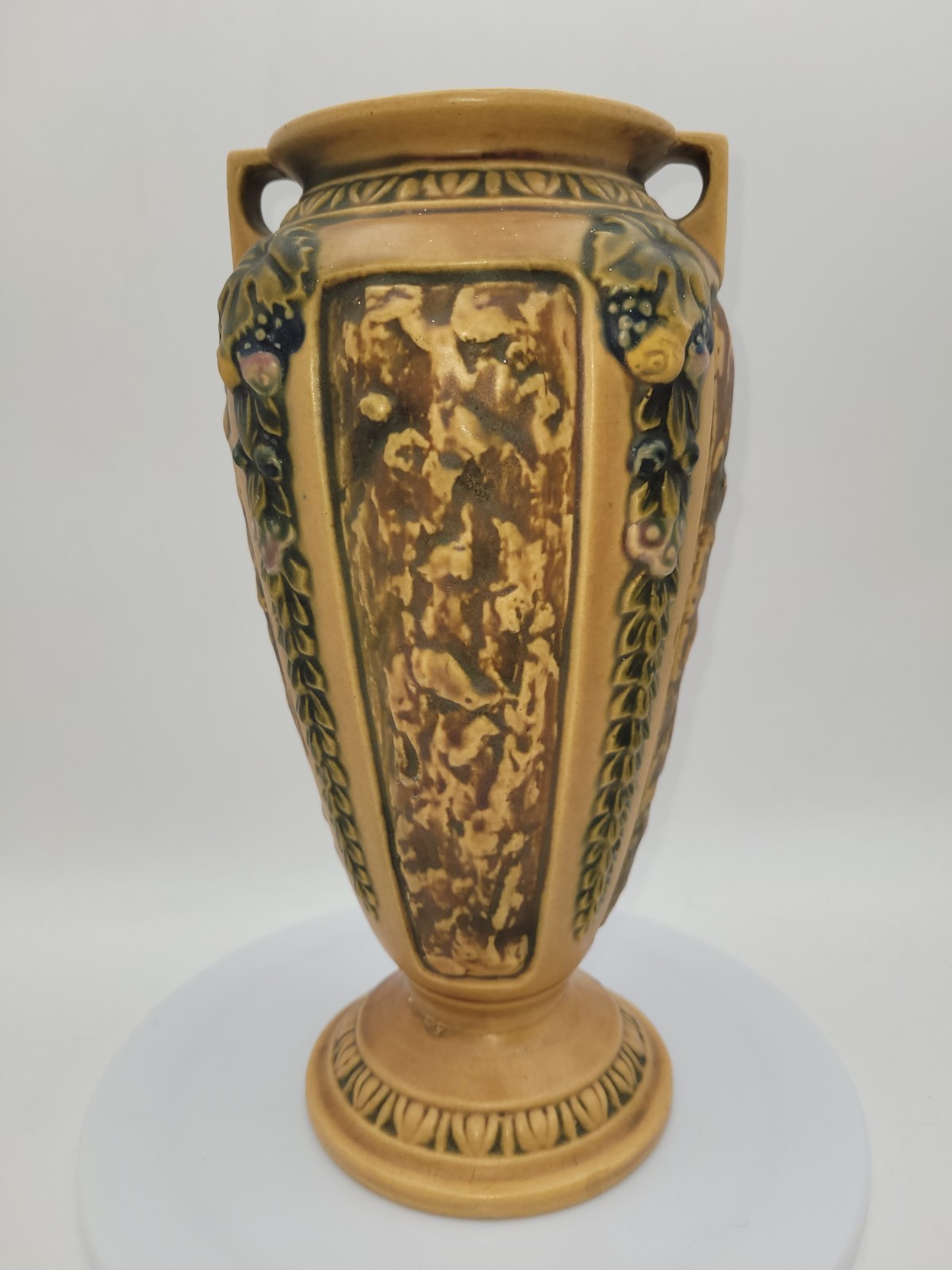Vintage Roseville Florentine Vase 10.5 Vintage Roseville Florentine Vase 10.5