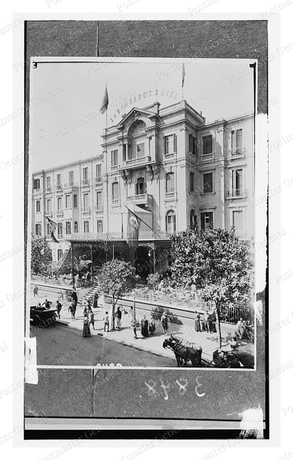 Cairo Shepheard\'s Hotel Standard Postcard COPY RPPC
