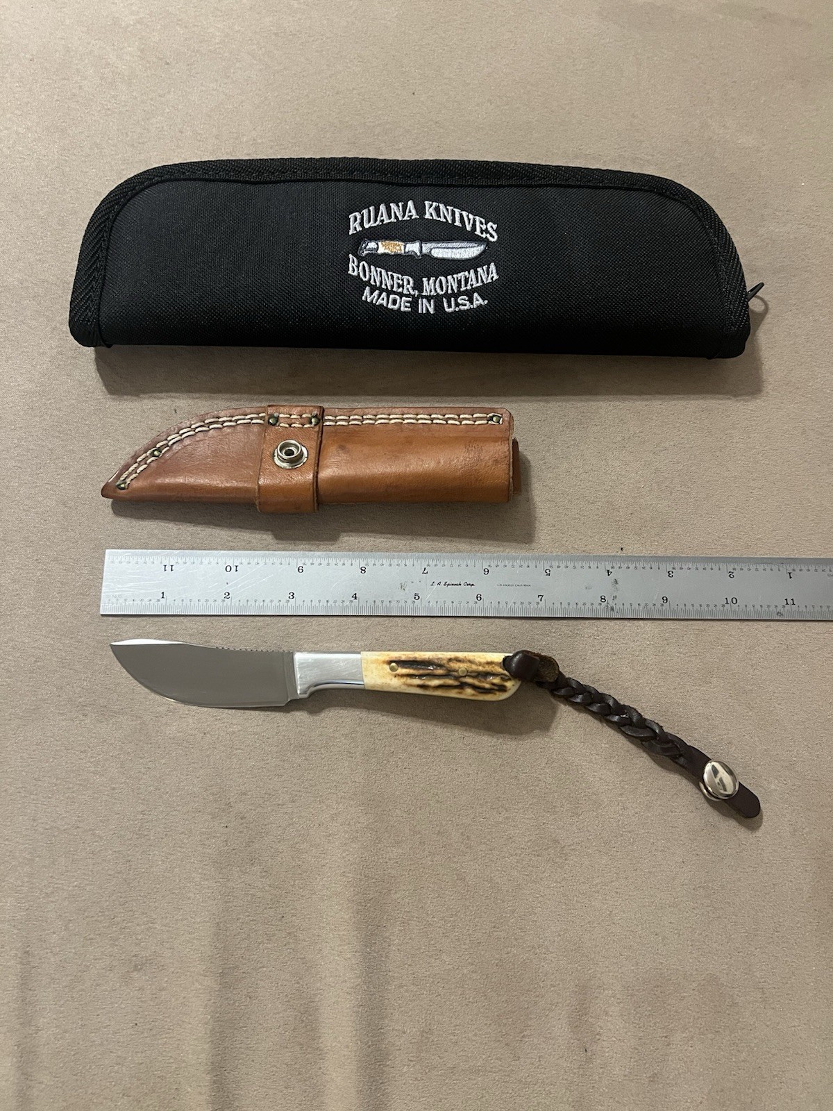 Scarce Late 80’s Ruana Model 50B Knife Works Bonner MT Ruana Knives Montana 50 B