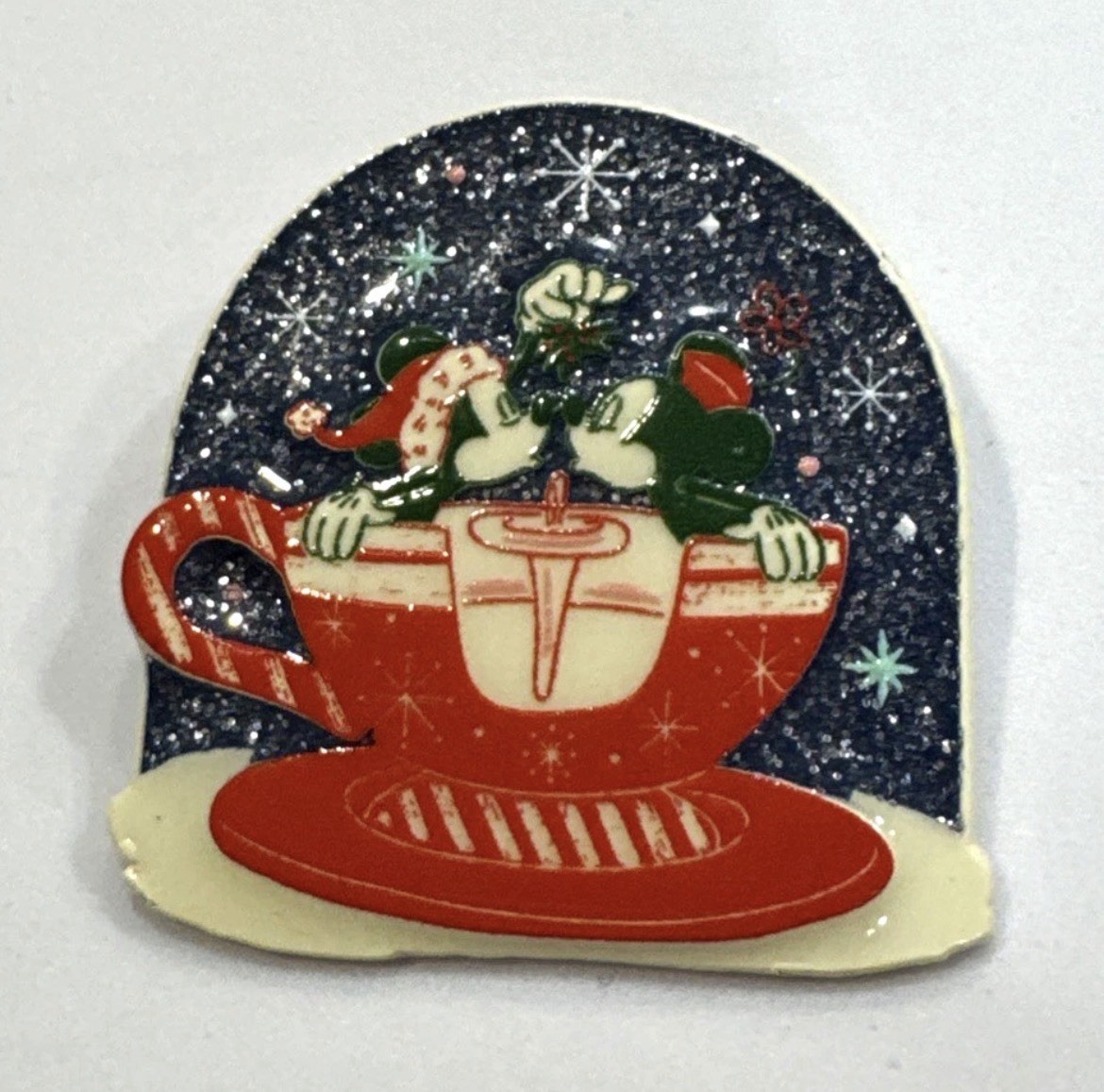 Disney Loungefly Mickey Minnie Teacup Holiday Ever After Pin PP190480 