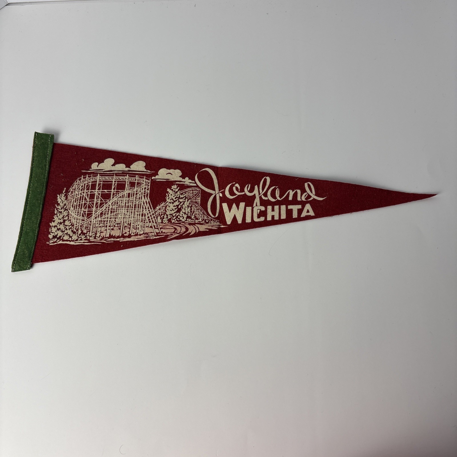 Vintage Marketing Pennant / Joyland Park Amusement Park / Wichita Kansas KS Vintage Marketing Pennant / Joyland Park Amusement Park / Wichita Kansas KS