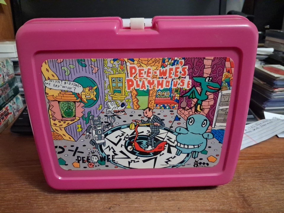 Vintage 1987 Plastic PEE WEE HERMAN Lunchbox - Pee-Wee's Playhouse w/ Thermos Vintage 1987 Plastic PEE WEE HERMAN Lunchbox - Pee-Wee's Playhouse w/ Thermos
