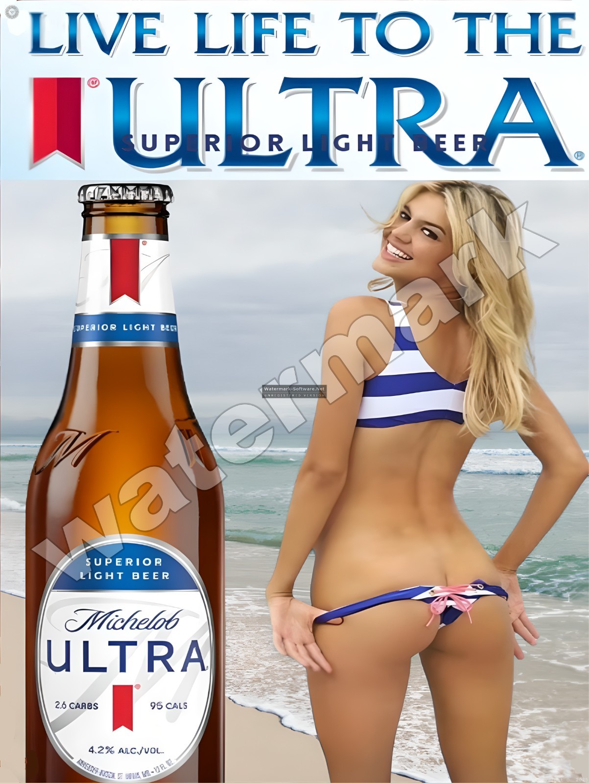 Live Life to the ULTRA Superior light beer Sign 9
