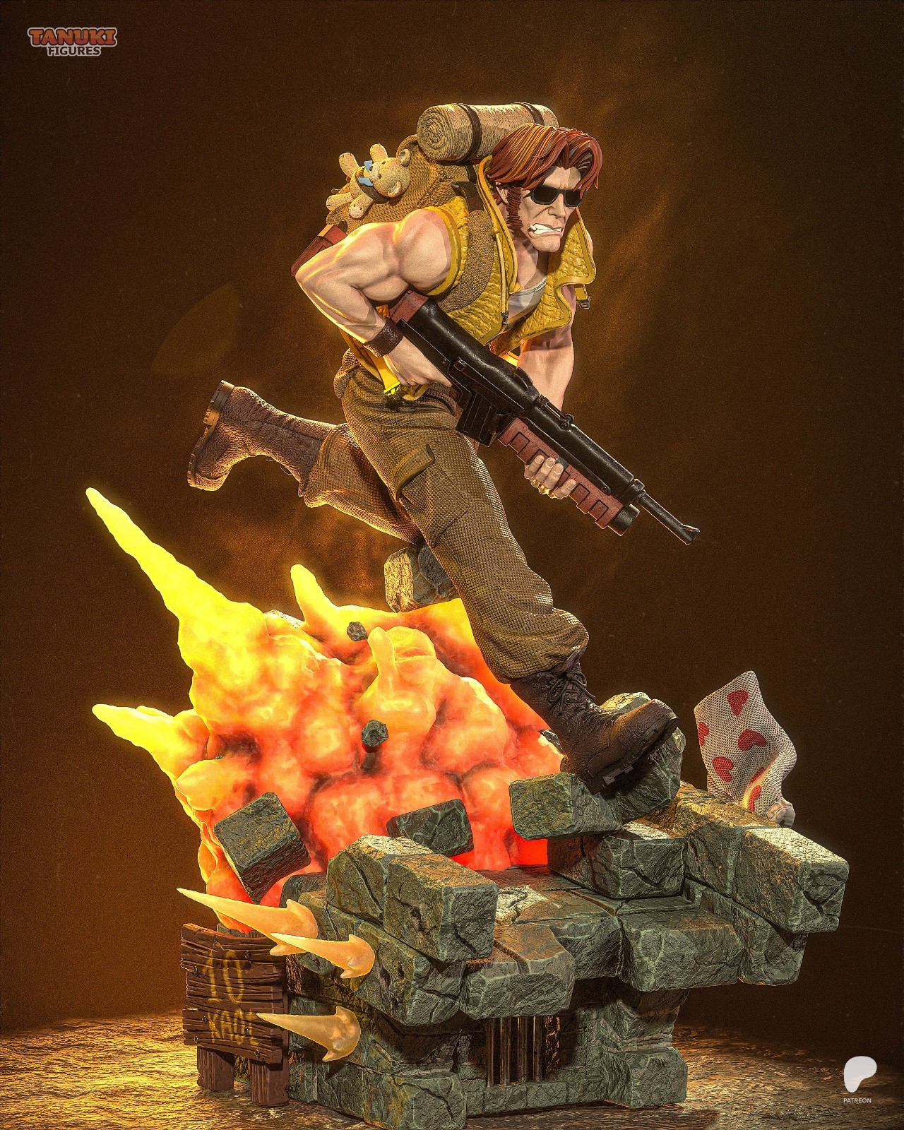 Tarma - Metal Slug 1/6 Scale Figure Statue Unpainted Resin Unassembled
