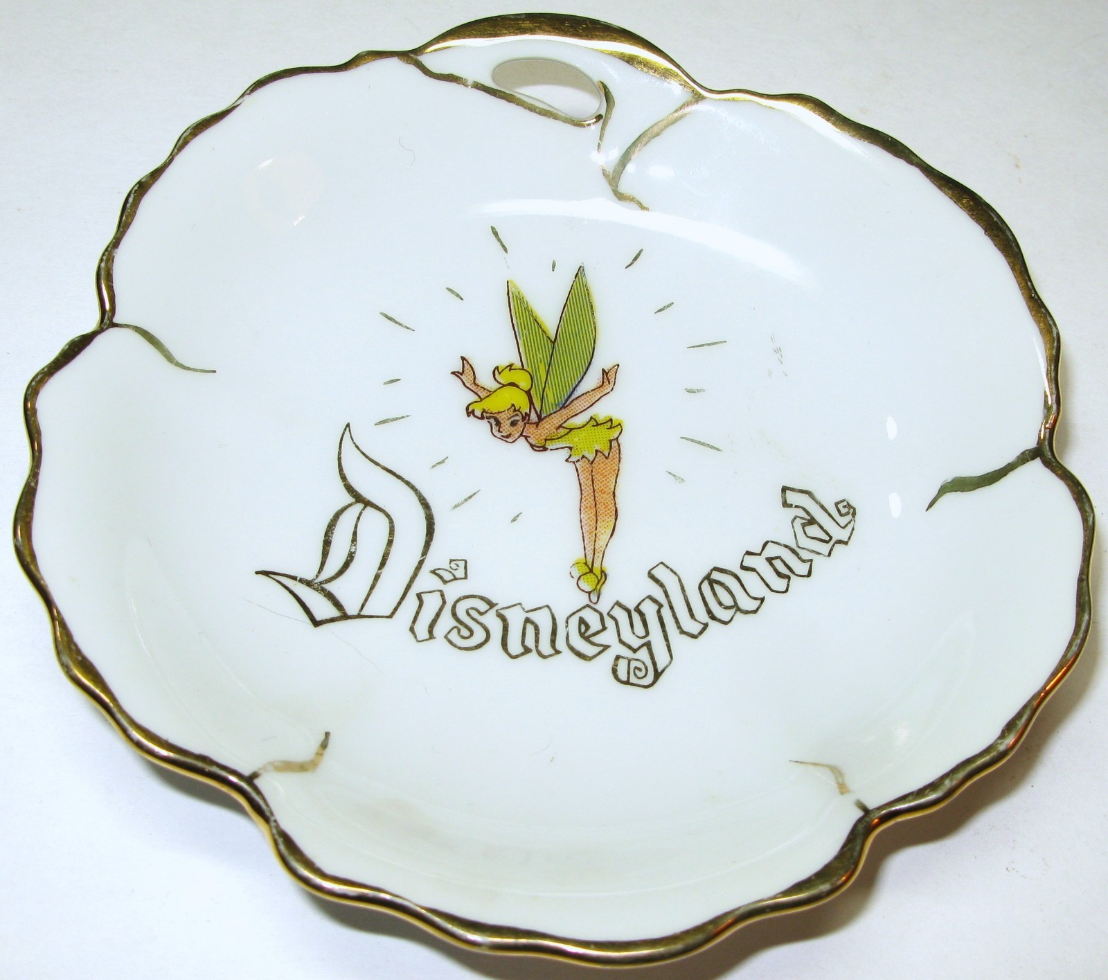 Vintage 1950's Eleanore Welborn Disneyland, Disney Trinket Dish, Tinkerbell Vintage 1950's Eleanore Welborn Disneyland, Disney Trinket Dish, Tinkerbell