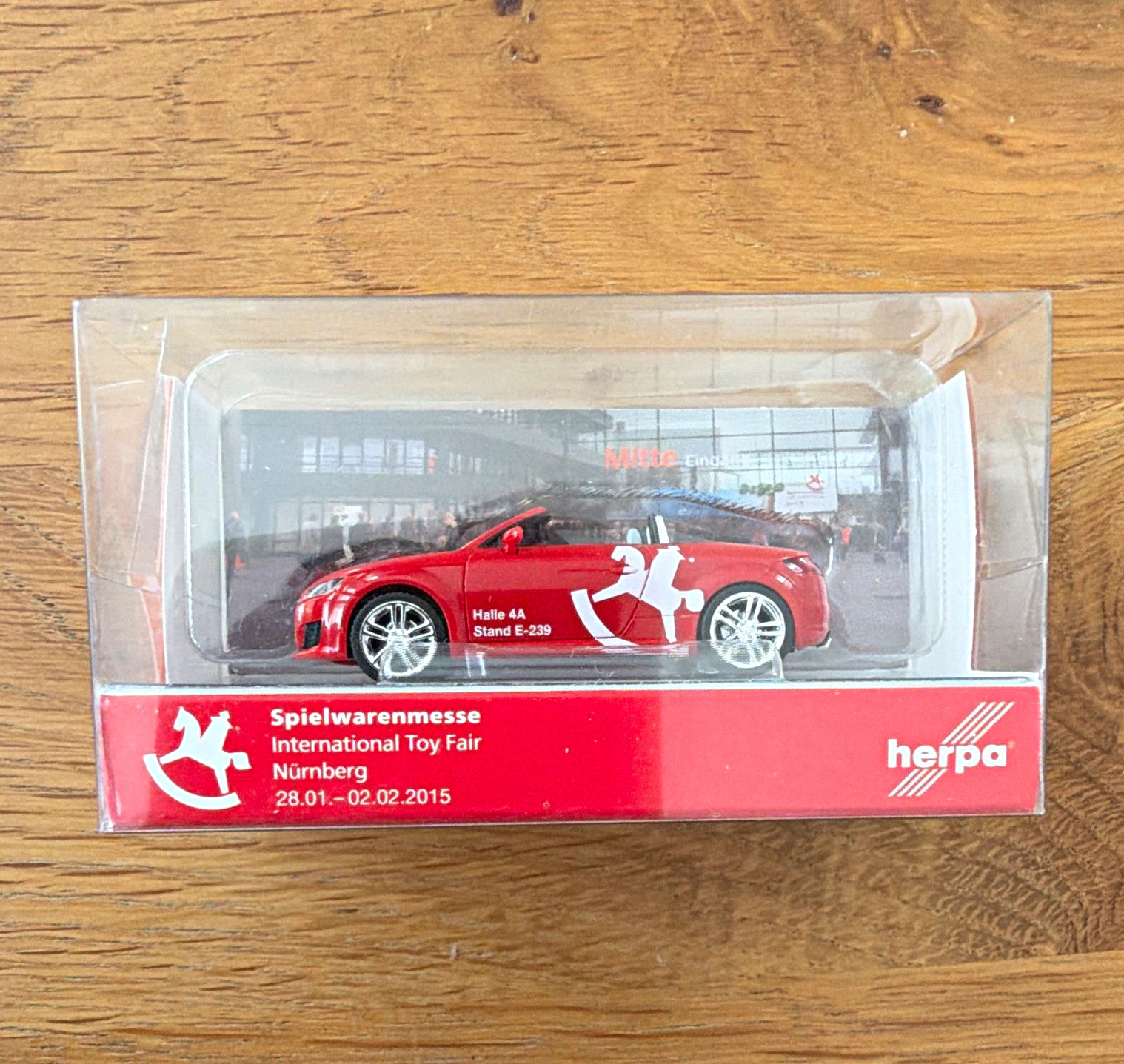 Herpa Audi TT Convertible Red 1:87 Diecast Model Spielwarenmesse Nürnberg