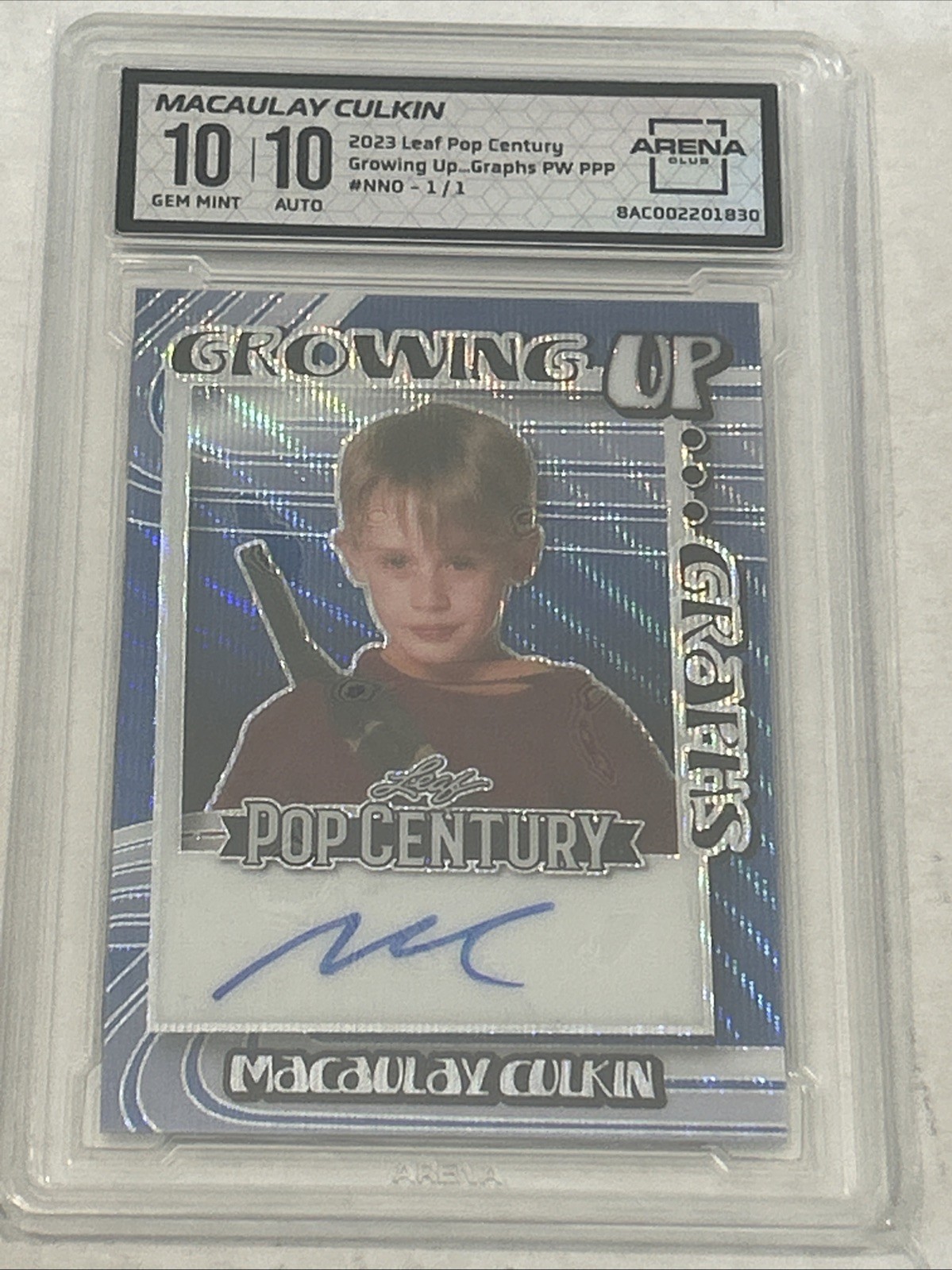MACAULAY CULKIN 2023 LEAF METAL POP CENTURY AUTO 1/1 Proof Arena Club 10 10