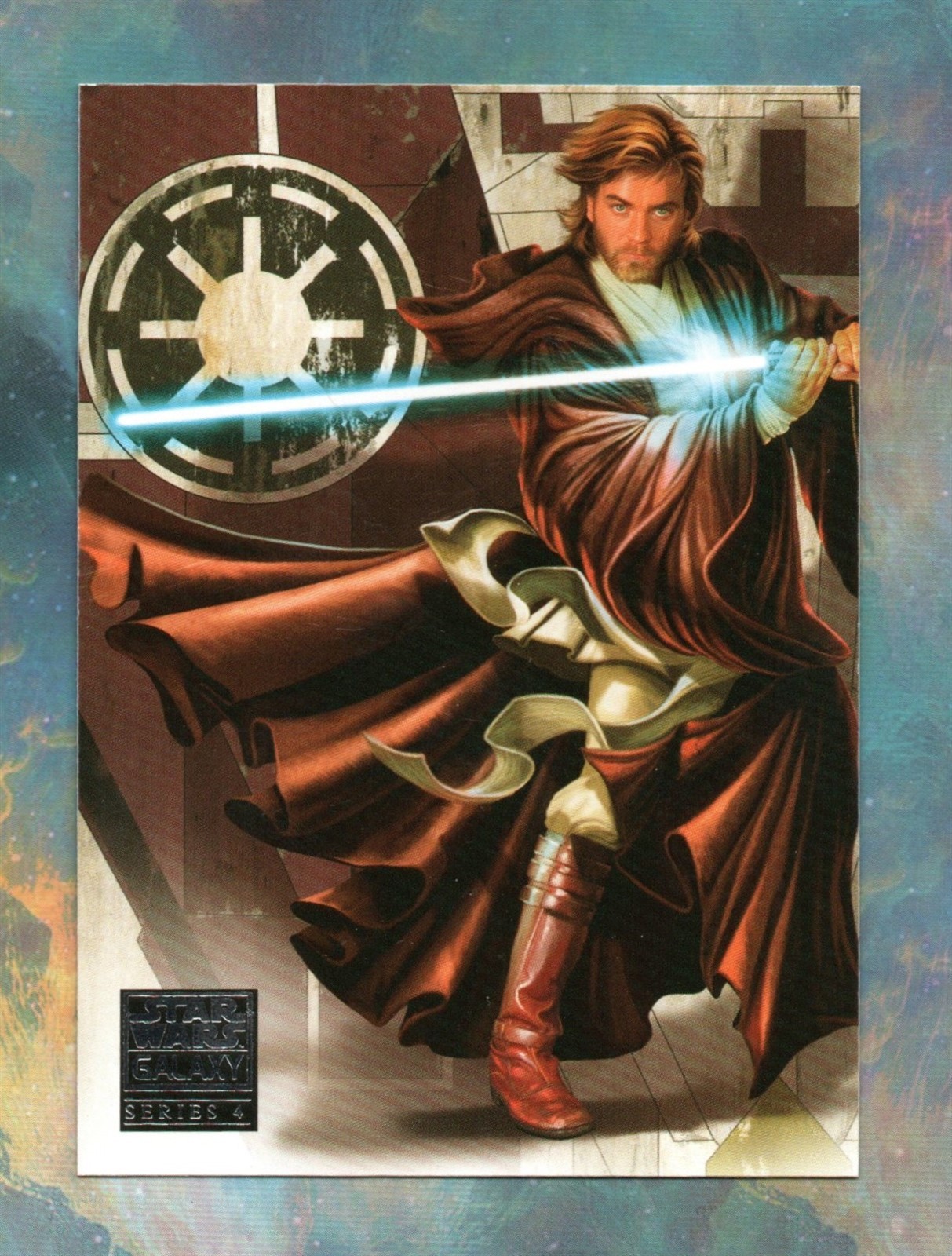 2009 Topps Star Wars Galaxy Series 4 BASE #82 SENATOR AND THE SEPARATIST KENOBI