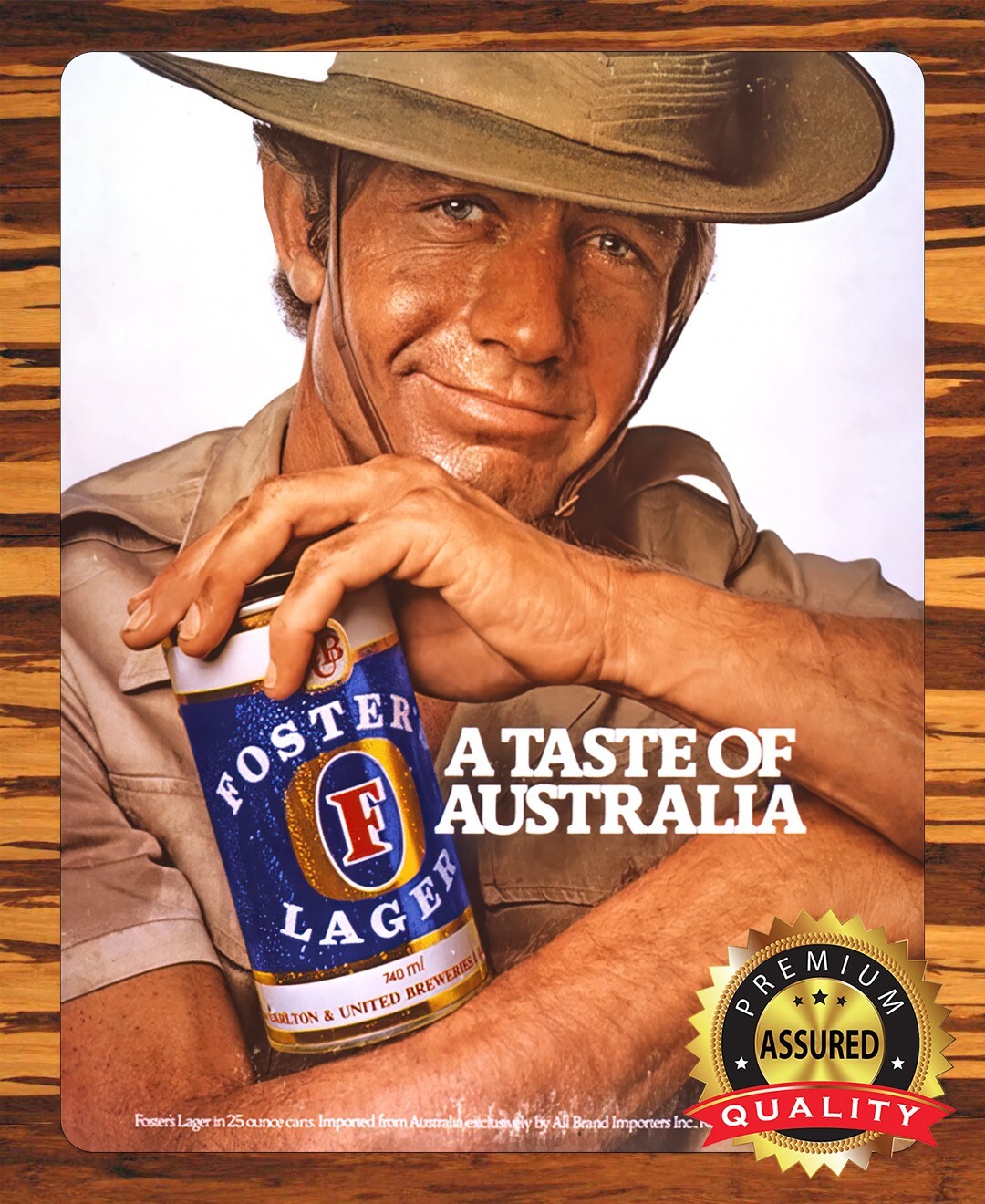 Foster\'s Lager - Aussie Metal Beer Sign 11 x 14 Foster\'s Lager - Aussie Metal Beer Sign 11 x 14