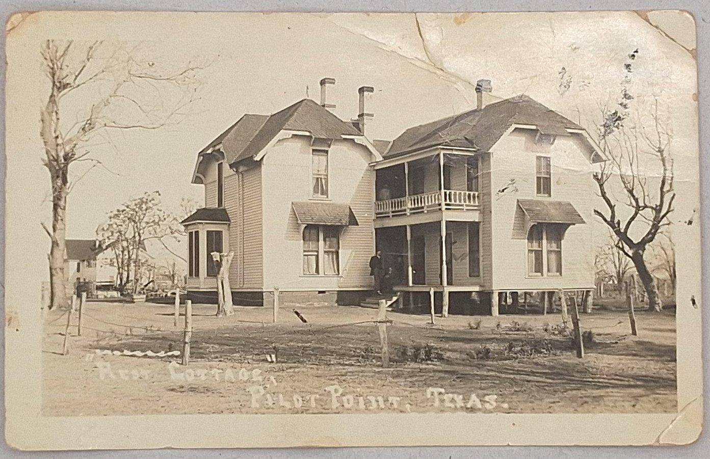 c1903 Rest Cottage Pilot Point Texas RPPC Home Unwed Mothers Rare Postcard