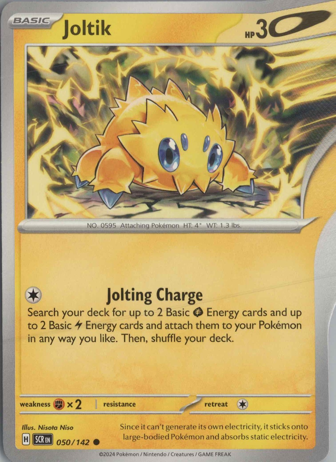 2024 POKÉMON SCARLET AND VIOLET 151 #050 JOLTIK SPECIAL ILLUSTRATION RARE