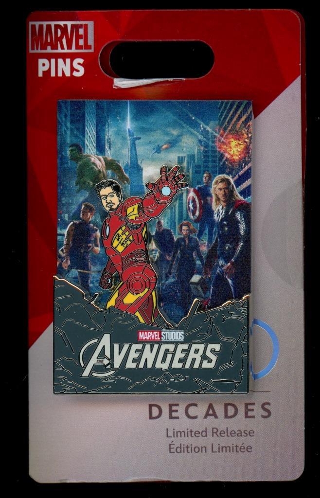 100 Decades 2010s Avengers Movie Poster Iron Man Disney Pin