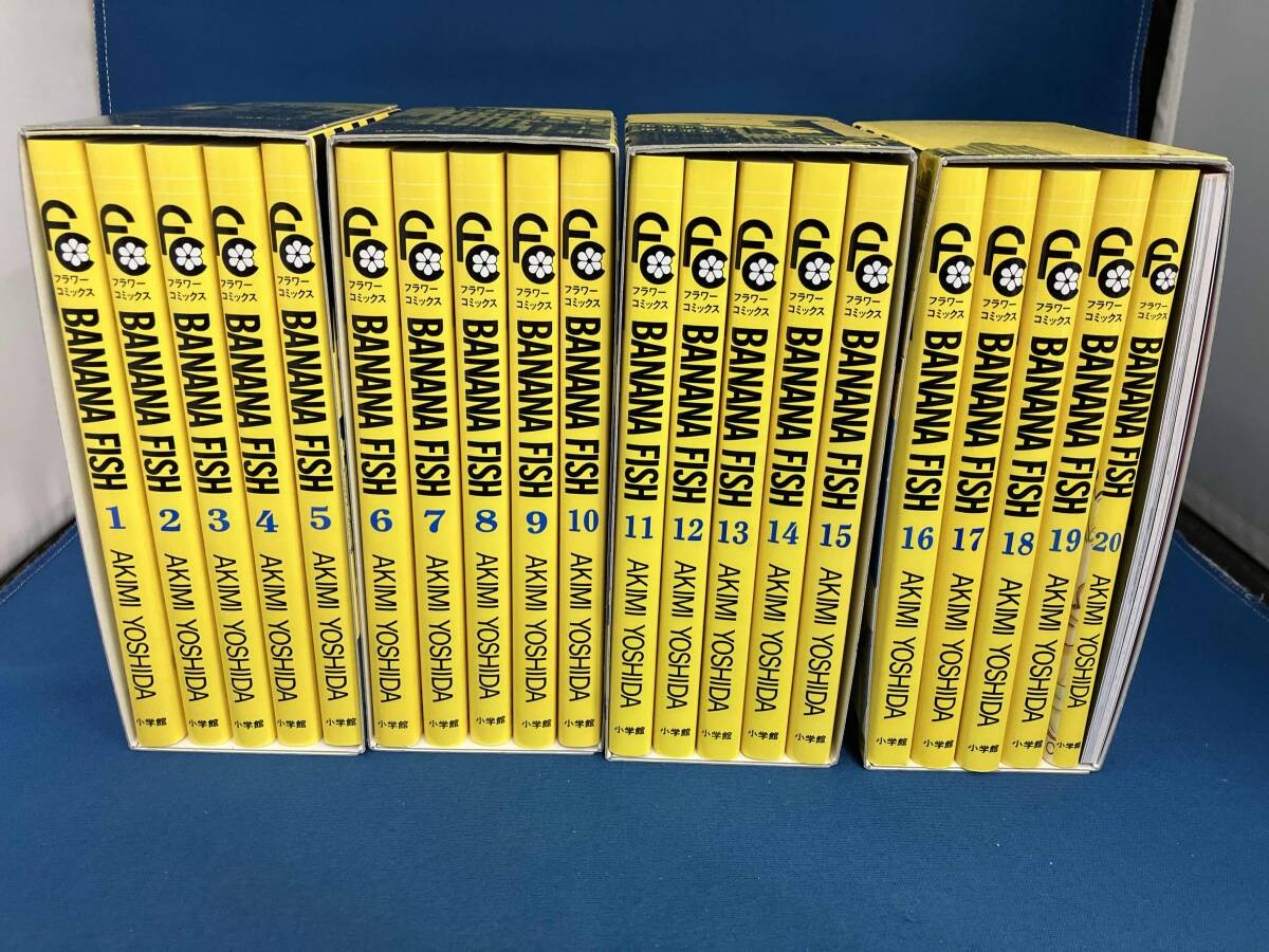 BANANA FISH Comic book reprint edition Complete Vol.1 to 20 Box set Manga BANANA FISH Comic book reprint edition Complete Vol.1 to 20 Box set Manga