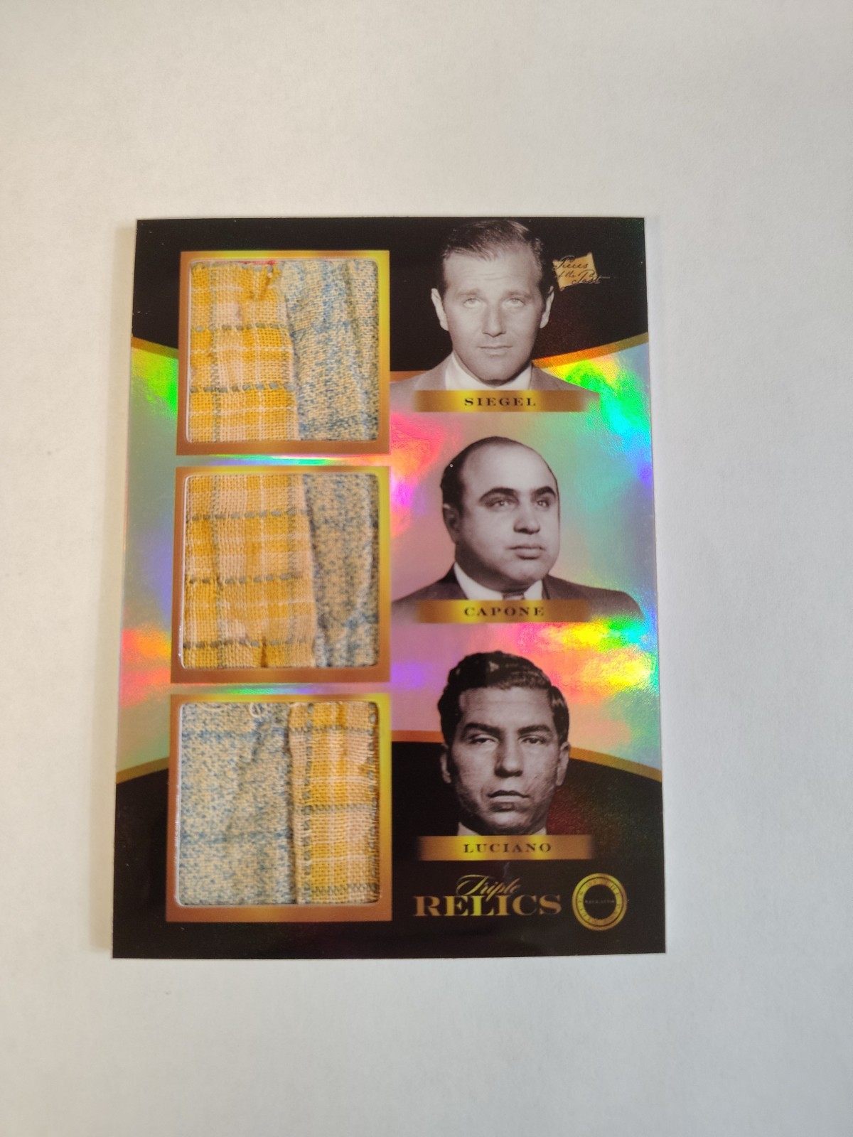 Pieces of the Past Al Capone Lucky Luciano Busy Siegel Capone Tablecloth Relic Pieces of the Past Al Capone Lucky Luciano Busy Siegel Capone Tablecloth Relic