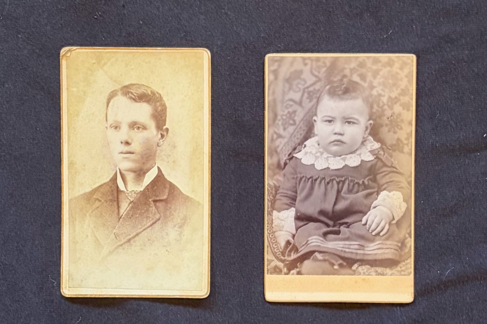Lot of 2 Antique VT CDV Photos Gauvin Photographer Middlebury Vermont Late 1800s Lot of 2 Antique VT CDV Photos Gauvin Photographer Middlebury Vermont Late 1800s