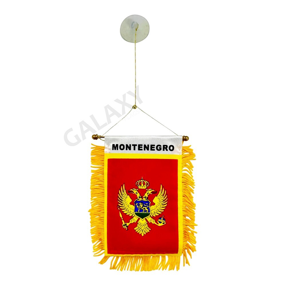 Montenegro Flag Mini Banner / Double Sided Mini Montenegro Car Window Flag Montenegro Flag Mini Banner / Double Sided Mini Montenegro Car Window Flag