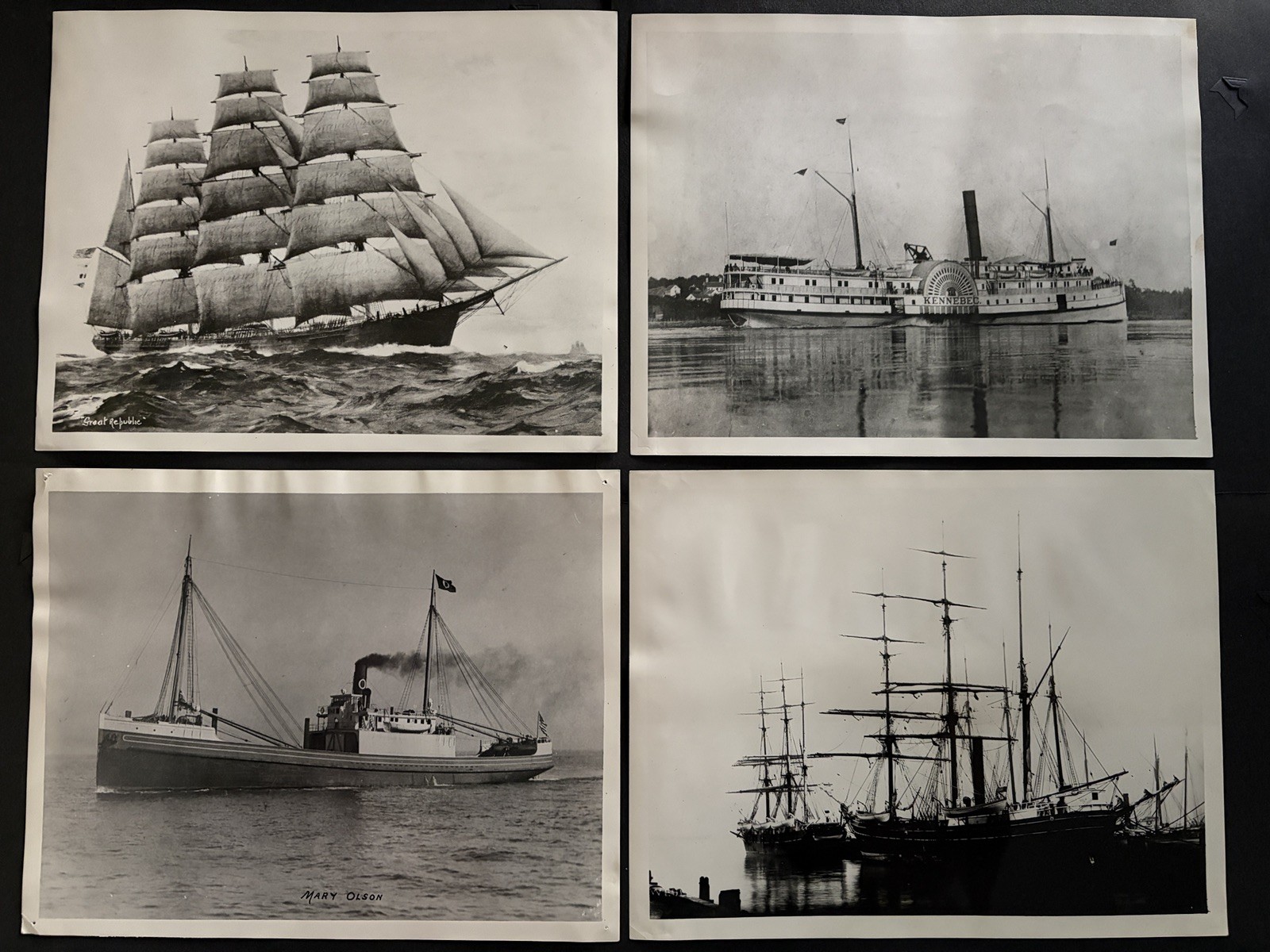 Vintage Maritime & Steamboat Photograph Lot 7 Pics 8x10 G.B. Abdill Collection Vintage Maritime & Steamboat Photograph Lot 7 Pics 8x10 G.B. Abdill Collection