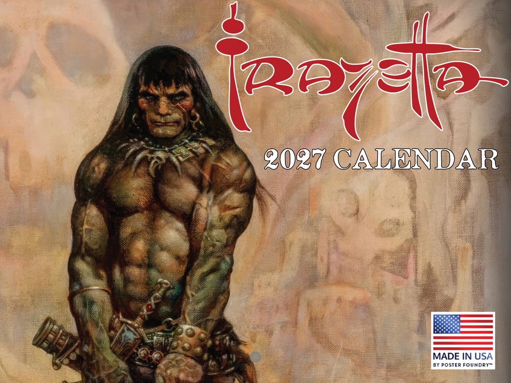 Frank Frazetta Calendar 2027 Fantasy Art Monthly Wall Calender 12 Month