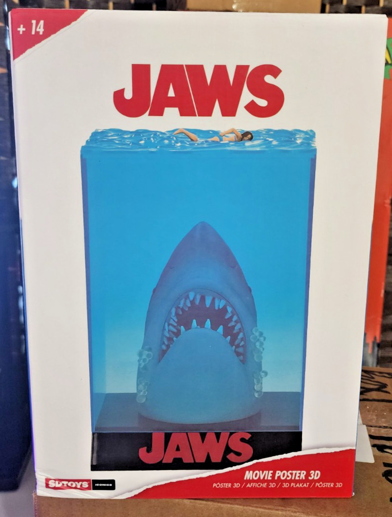 Jaws Movie Poster 3D Display SD Toys Licensed Collectible NEW In Box
