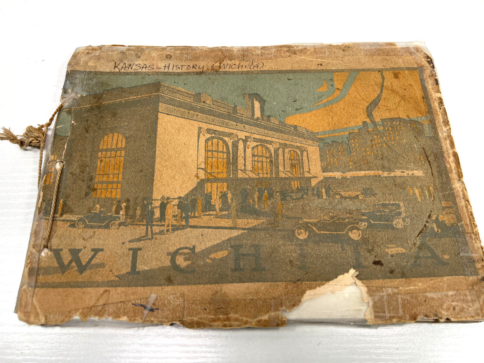 RARE 1914 Wichita Kansas History Book Railroad Station Souvenir Fred Harvey RARE 1914 Wichita Kansas History Book Railroad Station Souvenir Fred Harvey