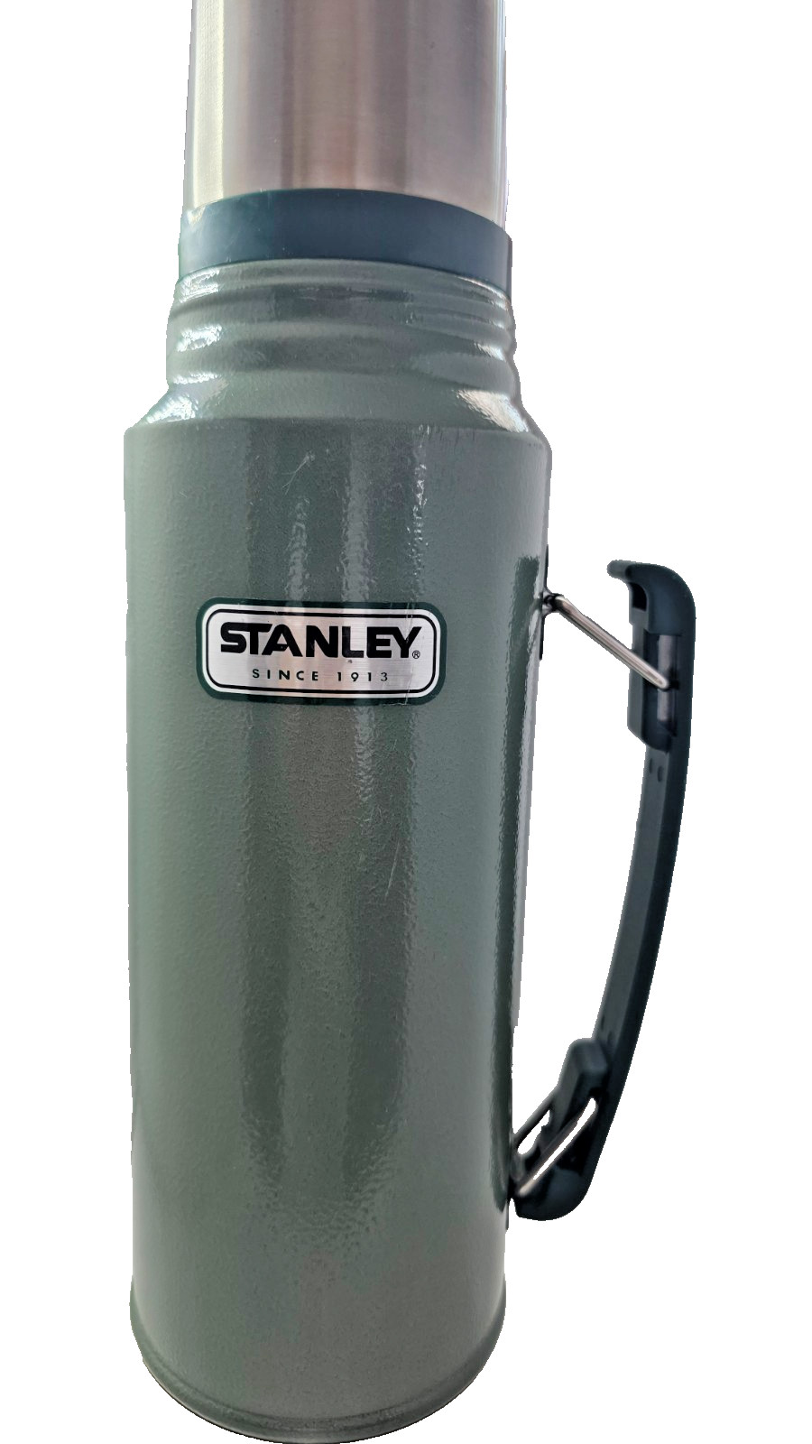 Vintage Stanley EN12546 Classic Thermos with Handle & Stopper & Cup 1.1 Quart