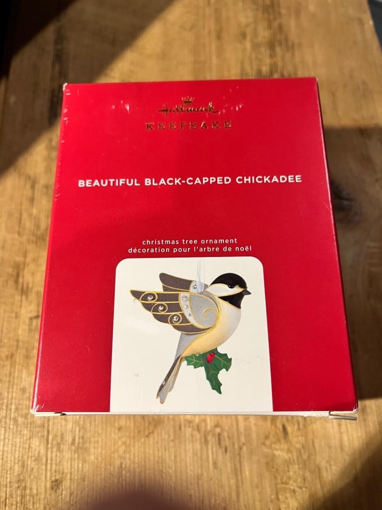 Hallmark Keepsake Ornament 2020 Beautiful Black-Capped Chickadee Birds Beauty of